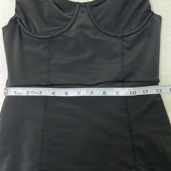 FOR LOVE & LEMONS Skivvies Corset Black Underwire Bodysuit size S - Picture 7 of 9